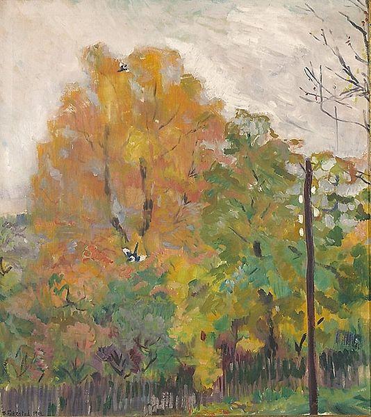 Bernhard Folkestad Deciduous trees in fall suit with cuts